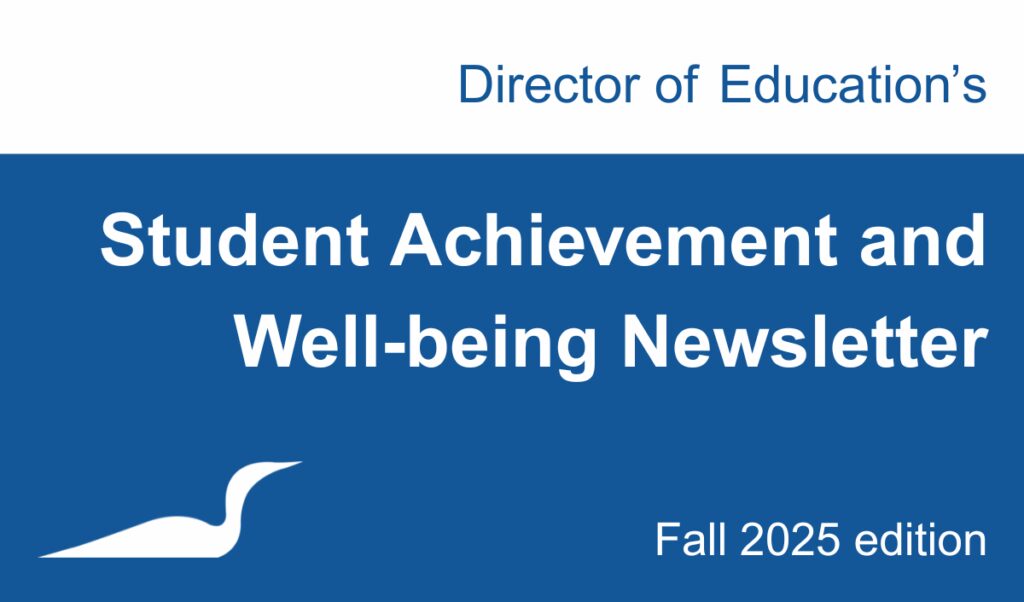 Website - Director of Education’s Newsletter - Fall edition